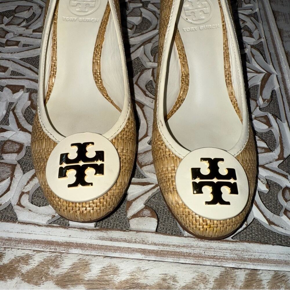 Tory Burch Wedge Heels Shoes Women’s 8 - Picture 3 of 13